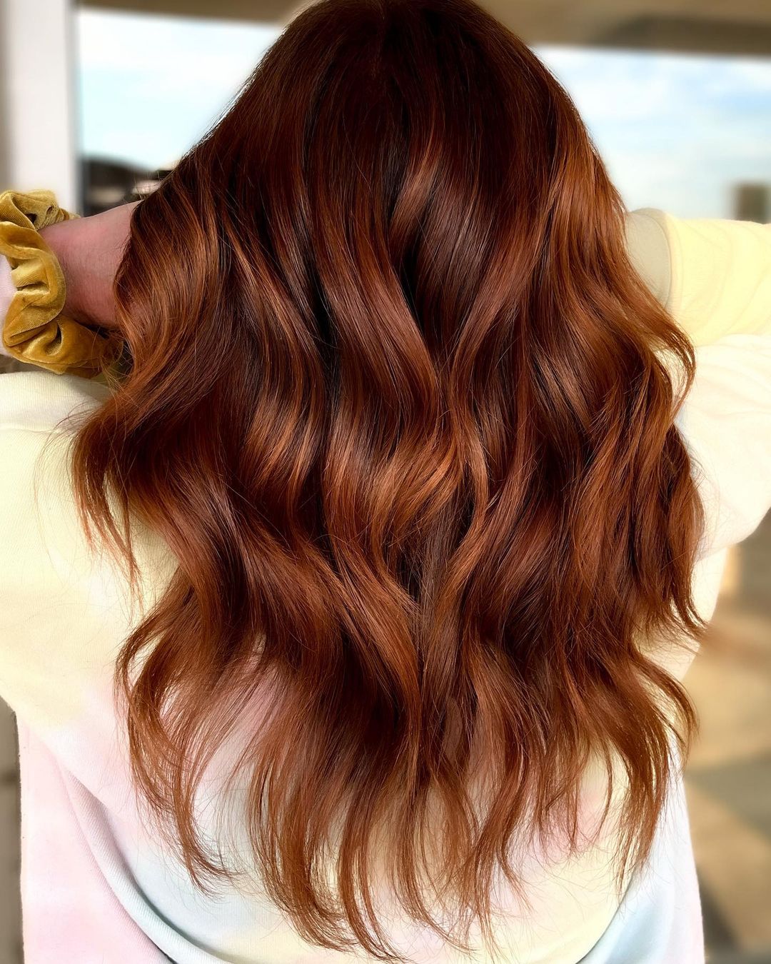 Copper Highlights on Auburn Hair