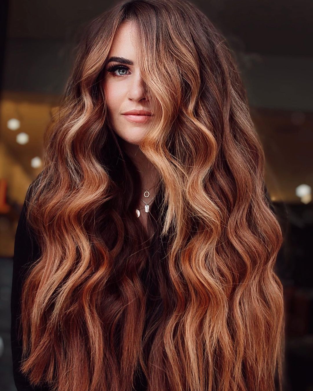 Gorgeous Long Auburn Bronde Hairstyle